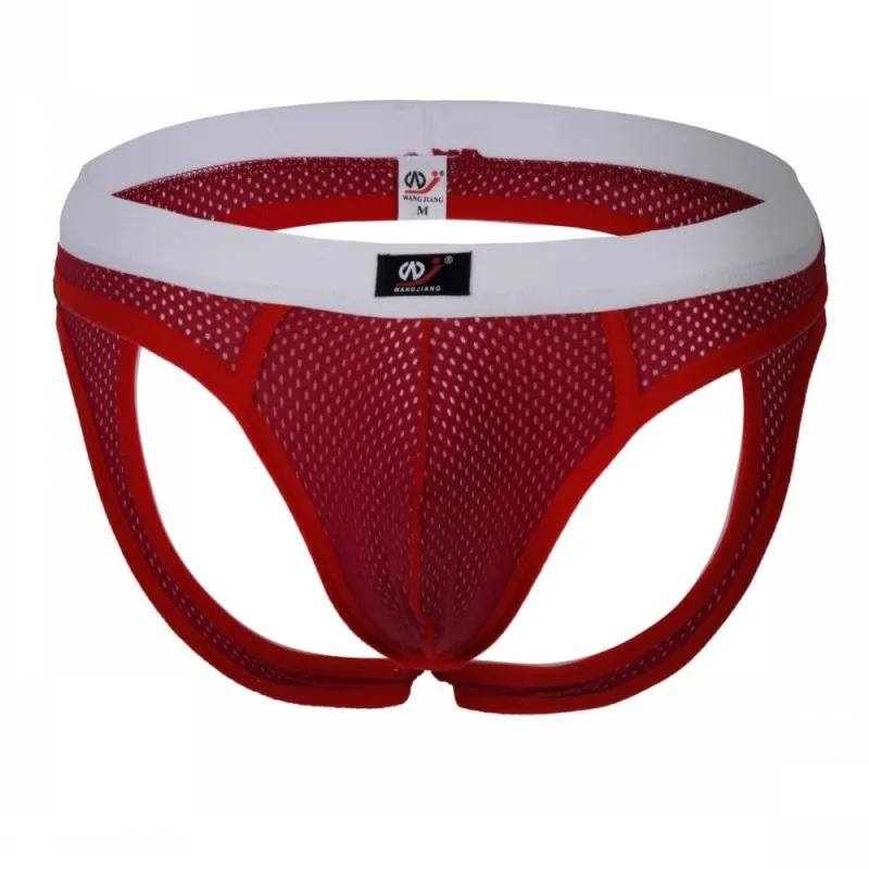

Men's underwear sexy mesh breathable rear butt briefs