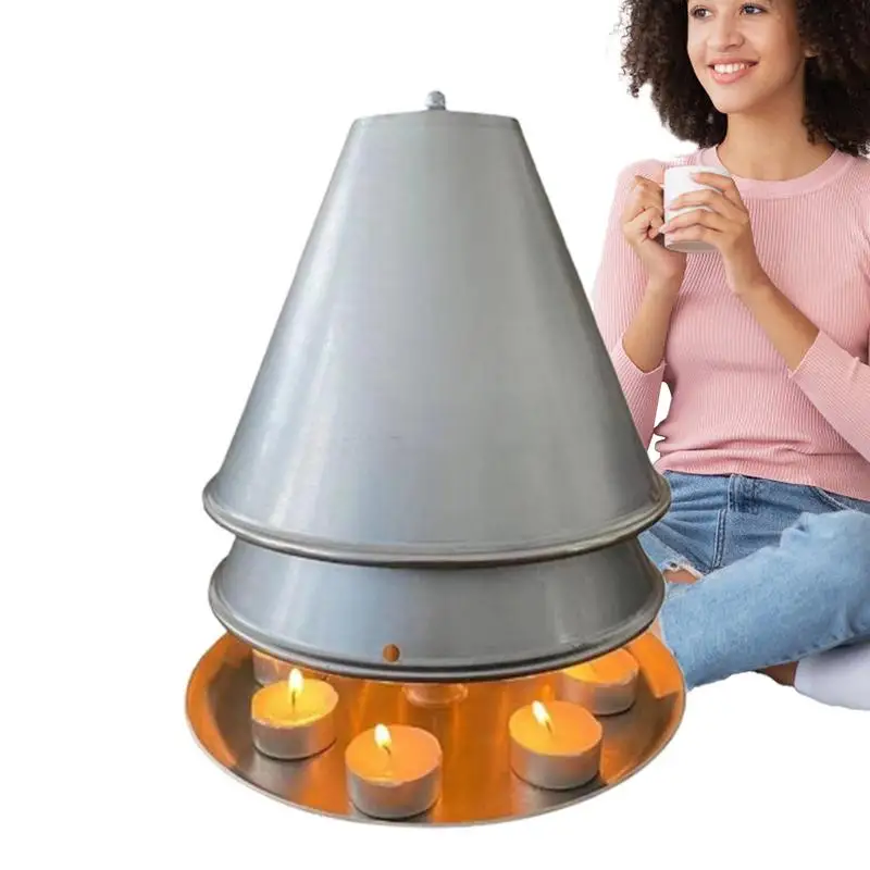 Нагреватель для чайных свечей многоразовый модернизированный металлический