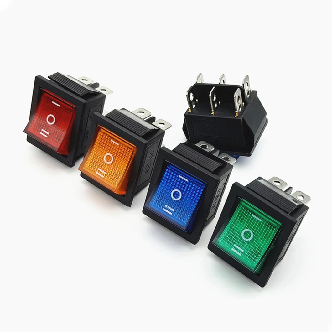 KCD4 31*25 мм кулисный переключатель ВКЛ-ВЫКЛ-ВКЛ 3-позиционный тумблер с фиксацией