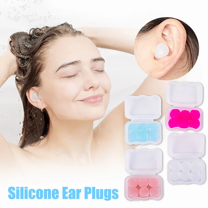 

6 шт., многоразовые силиконовые беруши с шумоподавлением, 1,7 см