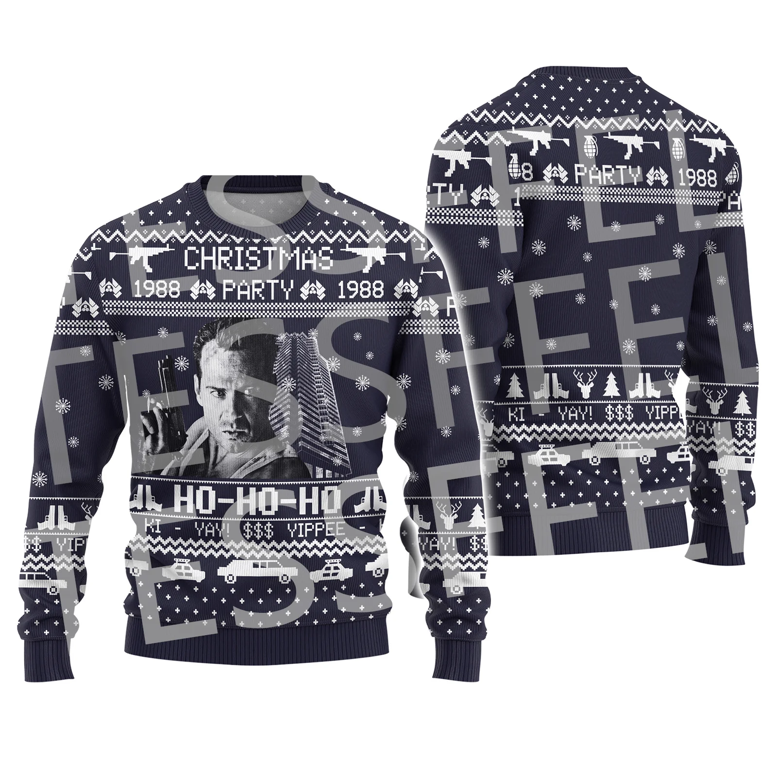 Christmas Xmas Animal Anime Cosplay Cartoon Vintage Retro Ugly Knitted Sweater Winter Pullover 3DPrint Harajuku Long Sleeves V20