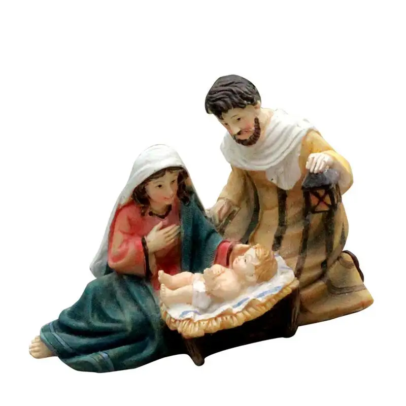 

Christmas Home Decoration Nativity Ornament Delightful Amazing Resin Elegant Profile Tree Ornaments Gift