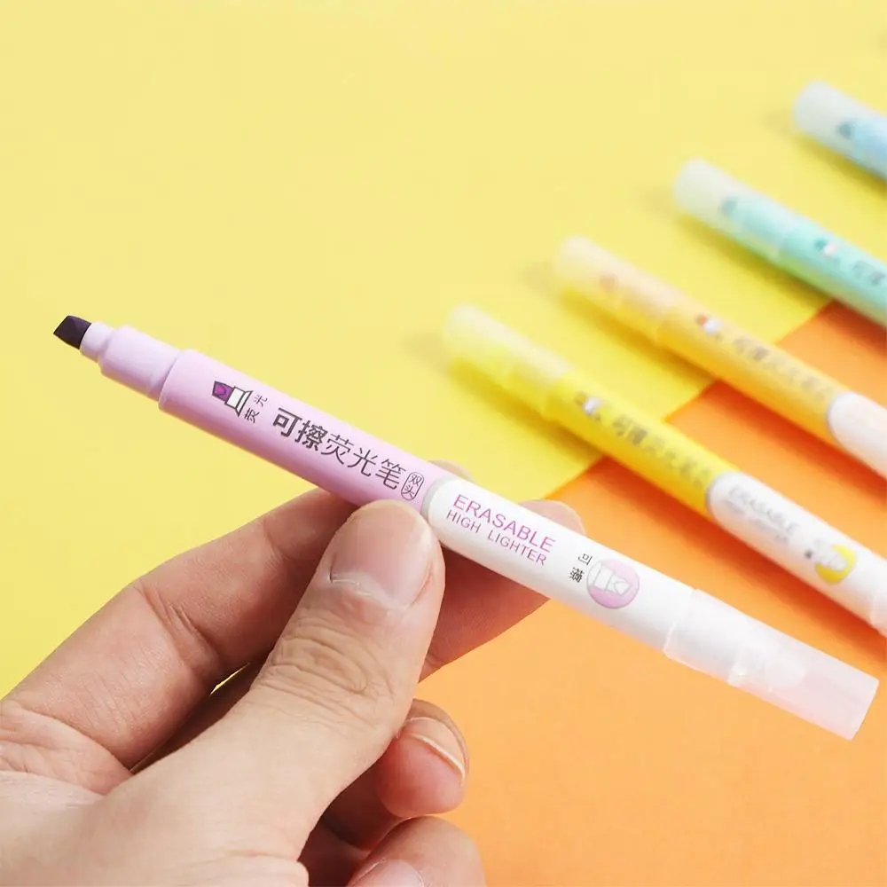 

Supplies Student Stationary Double Head Points Marker Graffiti Pen Erasable Highlighter Fluorescent Pen Drawing Pen