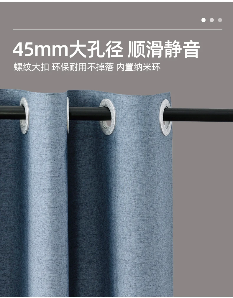 K-Water синяя льняная Водонепроницаемая тканевая Современная занавеска для душа s