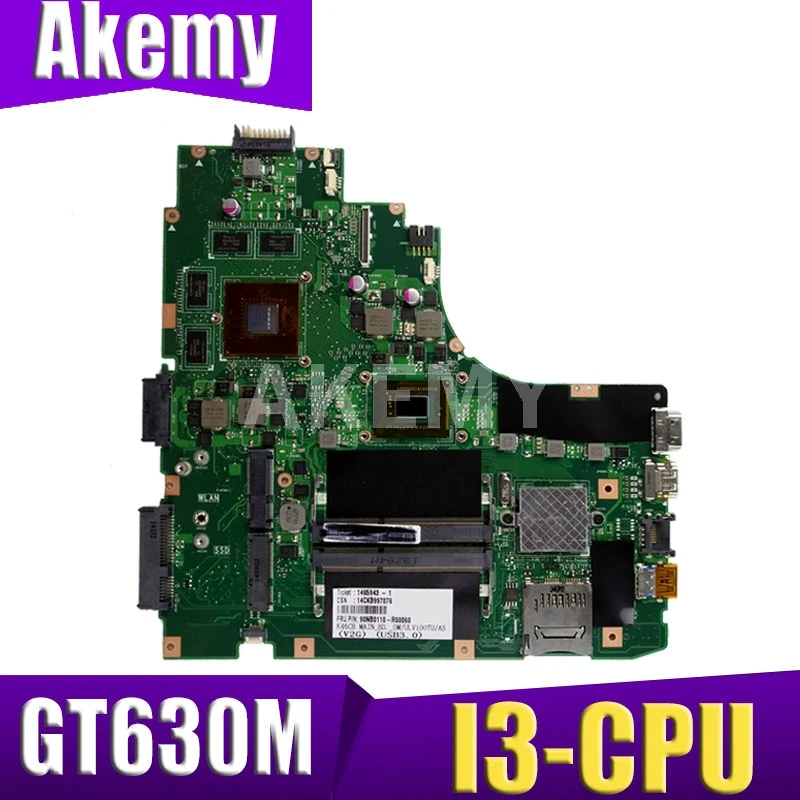 

XinKaidi K46CB/K46CM Laptop motherboard for ASUS K46CB K46CM K46C K46 Test original mainboard I3 CPU GT630M