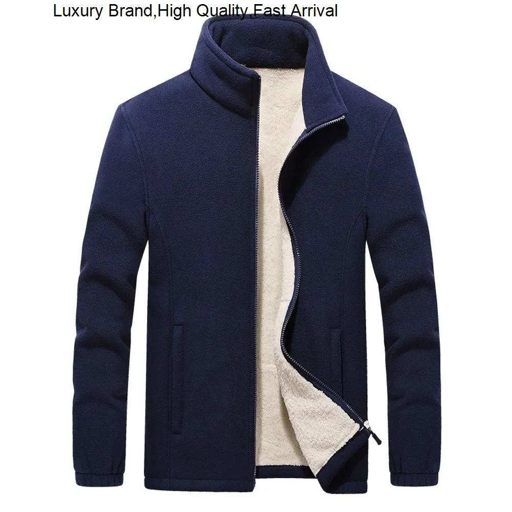

Thick Sweathirt Fleece Outwear Sportwear Wool Liner Warm Jacket s Man Thermal Men Winter Coat 2023