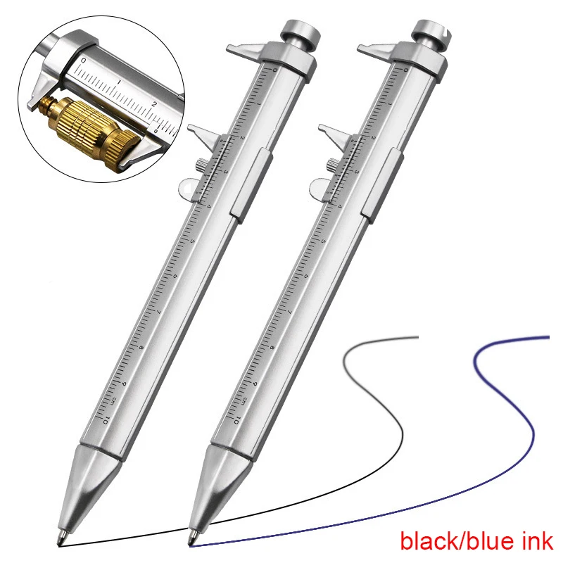 

Multifunction Caliper pen Ball-Point 0.5mm ballpoint pen Gel Ink Pen Vernier Caliper Roller Ball Pen Creativity Stationery