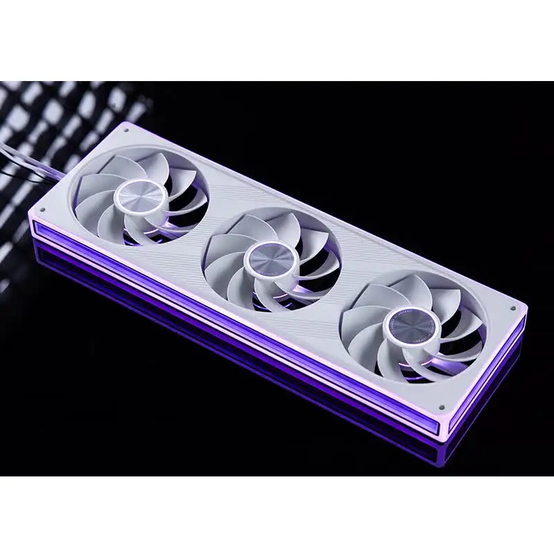 Фото Вентилятор для корпуса JONSBO ZE-120/240/360 120 мм ARGB, Infinity Mirror RGB, PWM-вентилятор, синхронизация с материнской платой, алюминиевый центральный элемент с CD-узором №3