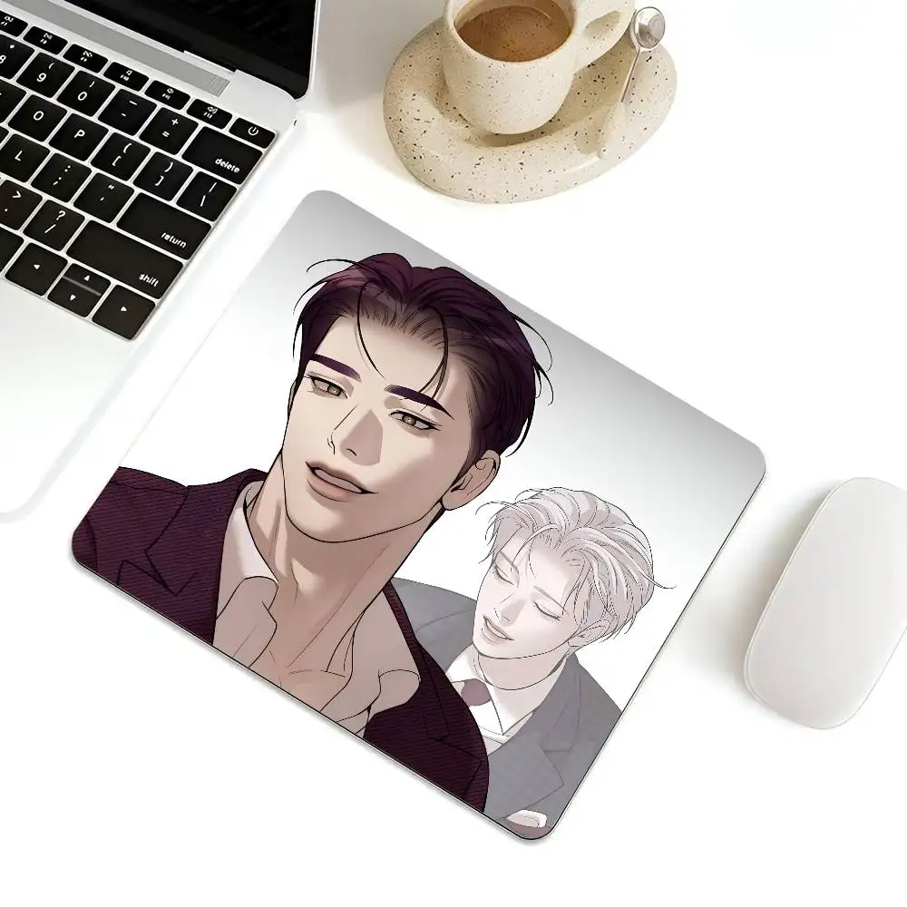 Коврик для мыши Anime Dooshik And Jooha, небольшой коврик для мыши с замком LockEdge для геймеров, коврик для компьютерного стола, прямоугольный, противоскользящий, резиновый (art.: 3920dbc9783d2) - 3920dbc9783d2