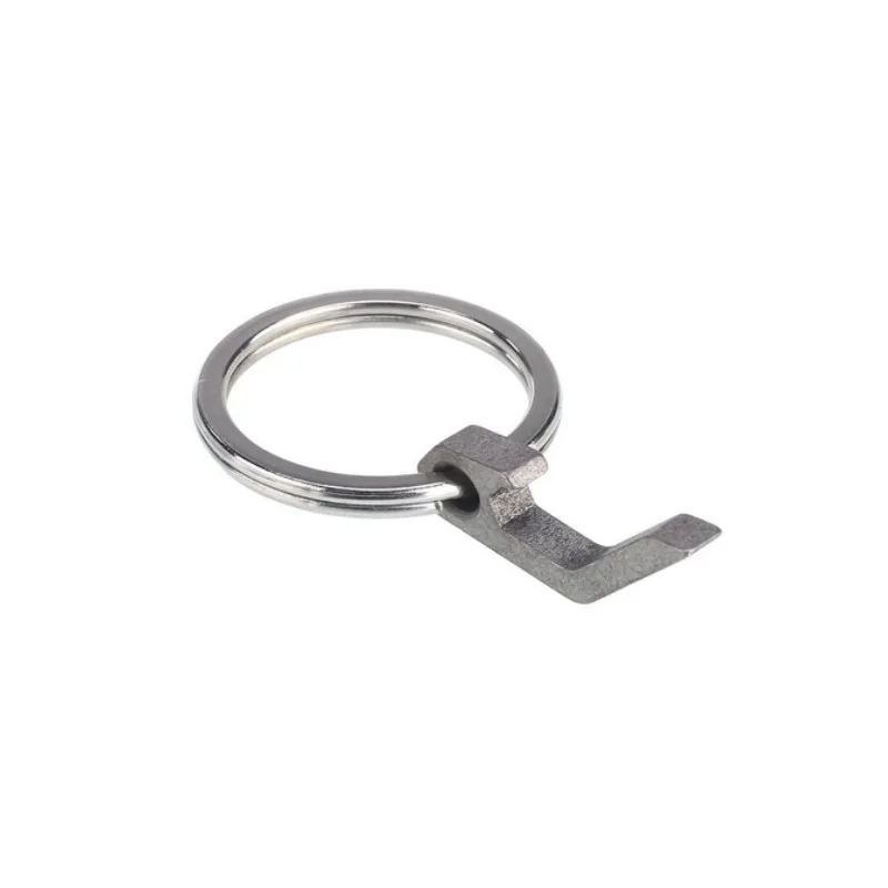 

Titanium alloy creative mini bottle opener can opener stainless steel multi-function keychain outdoor gadget camping tools