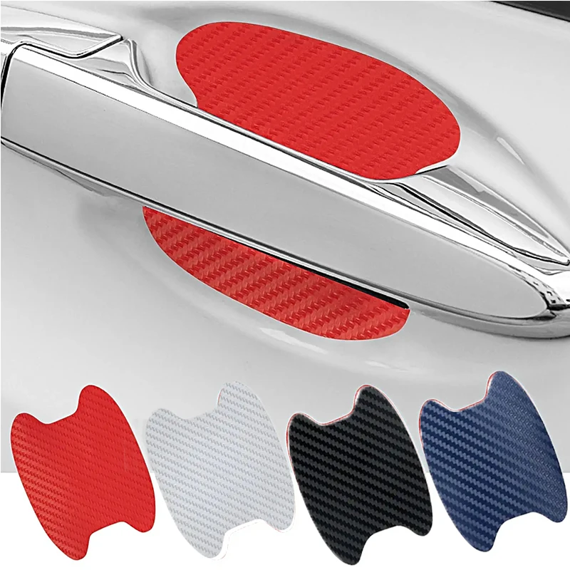 

Car Door Handle Sticker Carbon Fiber Scratches Resistant Cover Auto Handle Protection Film Exterior Styling Accessories 4Pcs/Set