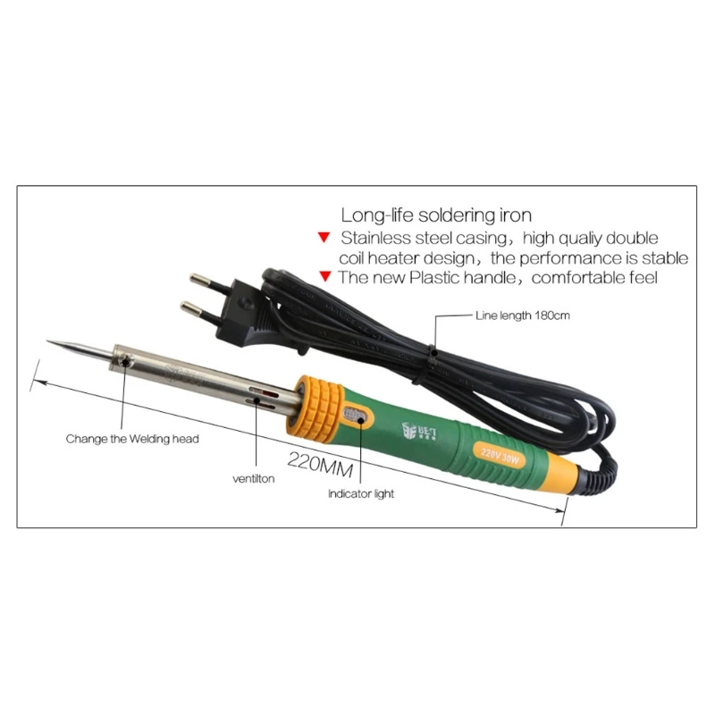 

16 Pieces Soldering Iron Kit Multimeter Welding Tool for Electrical Electronics Appliance Repairs Multifunctional