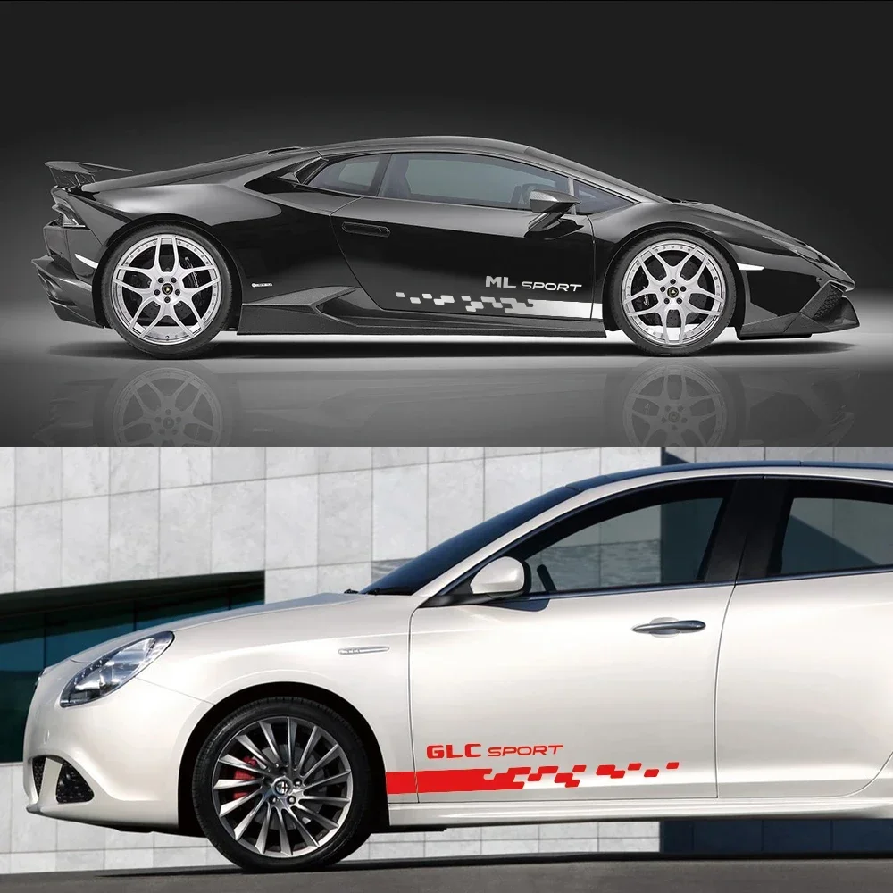 Для Mercedes Benz W124 G63 G350d G500 GLA GLA43 GLB GLC GLC43 GLE GLE63 GLK GLS 63 Автоаксессуары 2 шт. Наклейка на