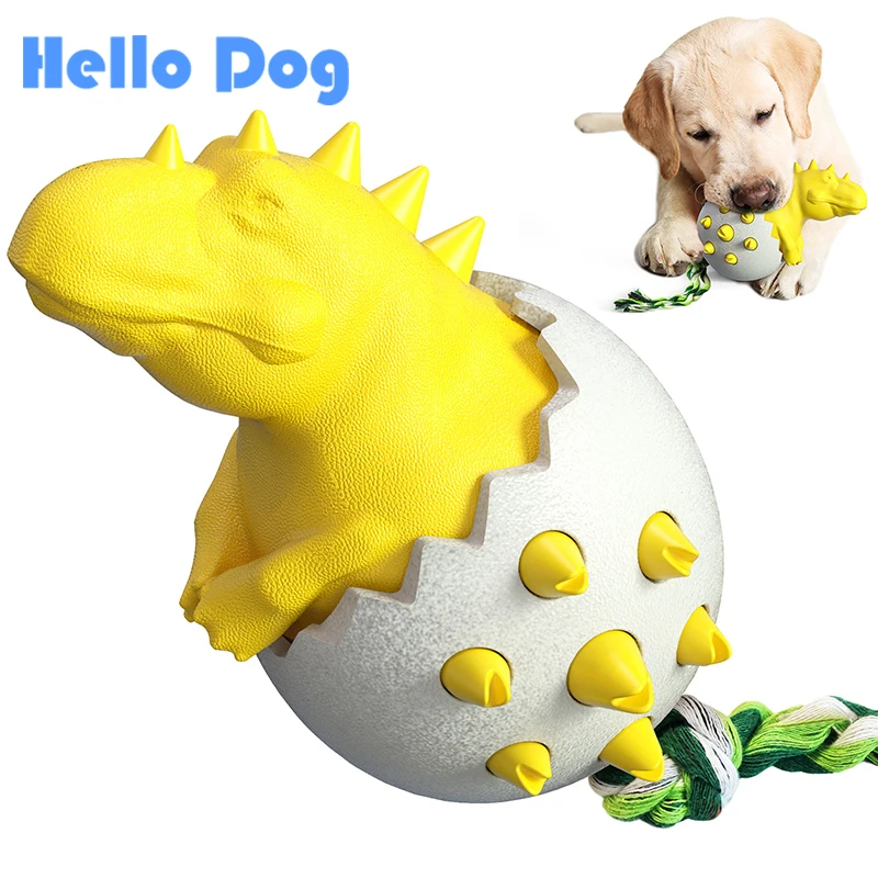 

Dog Toothbrush Molar Stick Pet Bite-Resistant Interactive Puzzle Cleaning Teeth Fun Boring Artifact Spherical Dinosaur Egg Toy