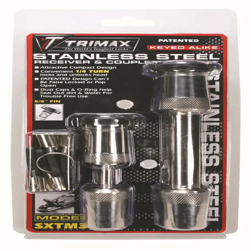 

Receiver and Coupler Lock Set for Class III Trailer Receivers (TC1/T3)