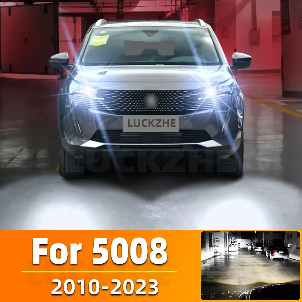 2 шт. для Peugeot 5008 2010-2016 2017 2018 2019 2020 2021 2022 2023 Автомобильные светодиодные фары