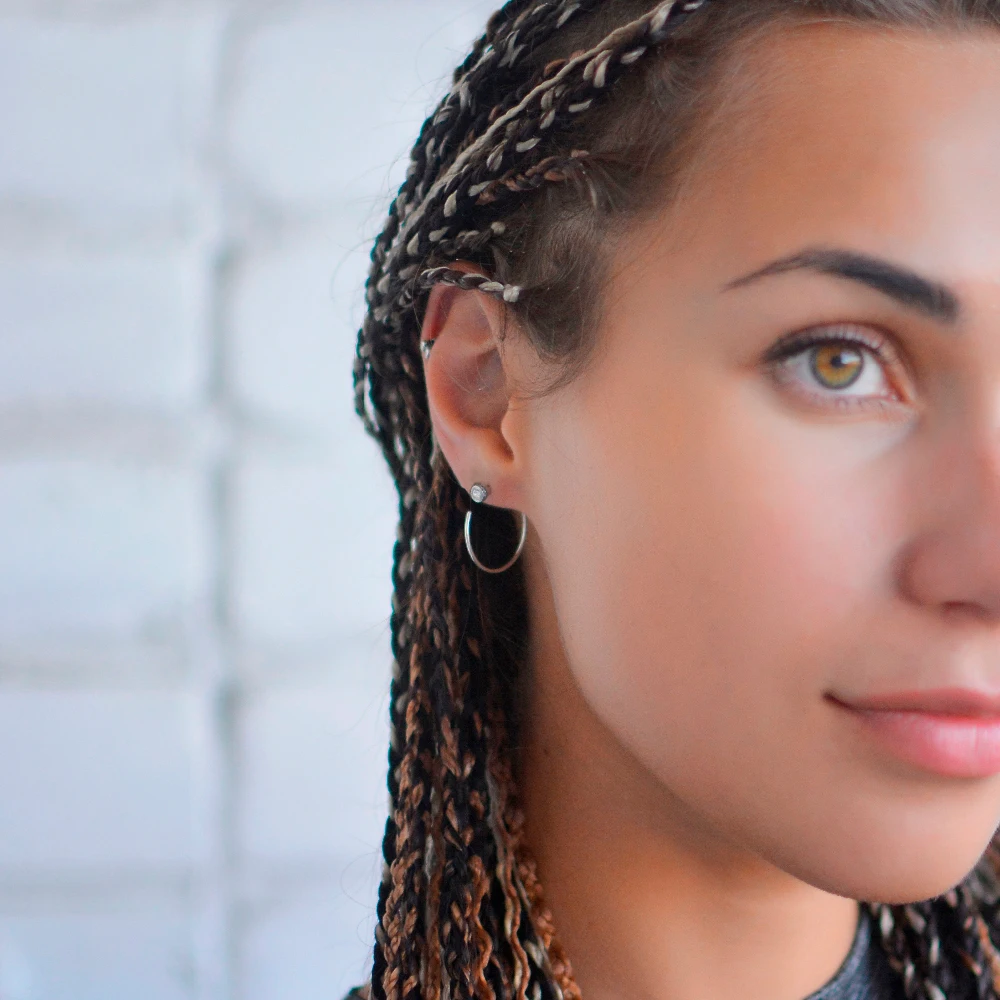 Минималистичные женские серьги-гвоздики из нержавеющей стали