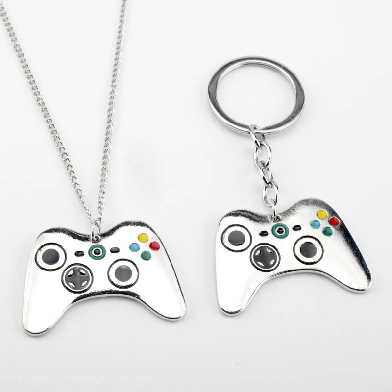 

3 Styles Nostalgic Game Machine Keychain Gamepad Key Ring Enamel Key Chains Souvenir Gifts For Women Men DIY Handmade Jewelry