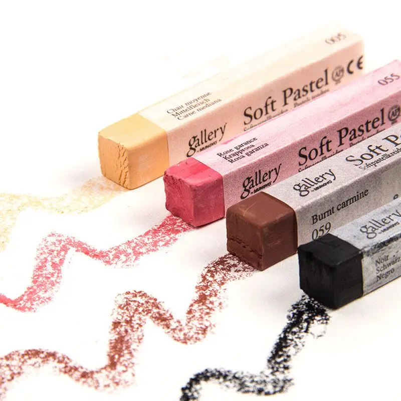 Kup 6 Sztuk Mungyo Gallery Miękki Pastelowy Biały/skóra/czarny/różowy Kreda Kolorowa Pastele Dla Artysty Student Graffiti Akcesoria Do Malowania