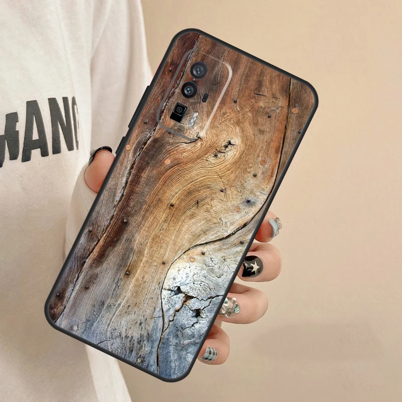 Фото Чехол с текстурой дуба для Xiaomi 14 15 Ultra 13T 14T 15T Pro 17 Pro Max POCO X7 Pro X5 X6 F5 F6 F7 Pro Cover №2