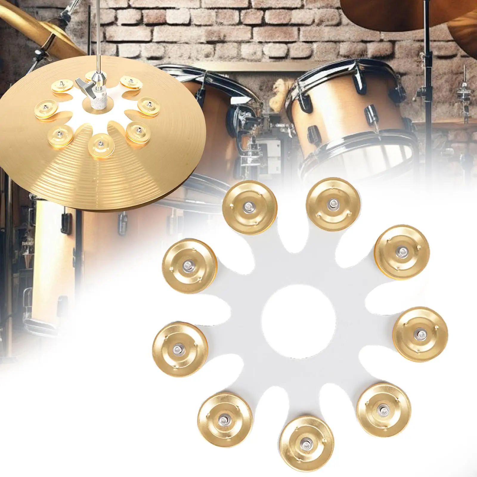 Hi Hat tamburine легкий барабанный набор для сценических выступлений ансамбер