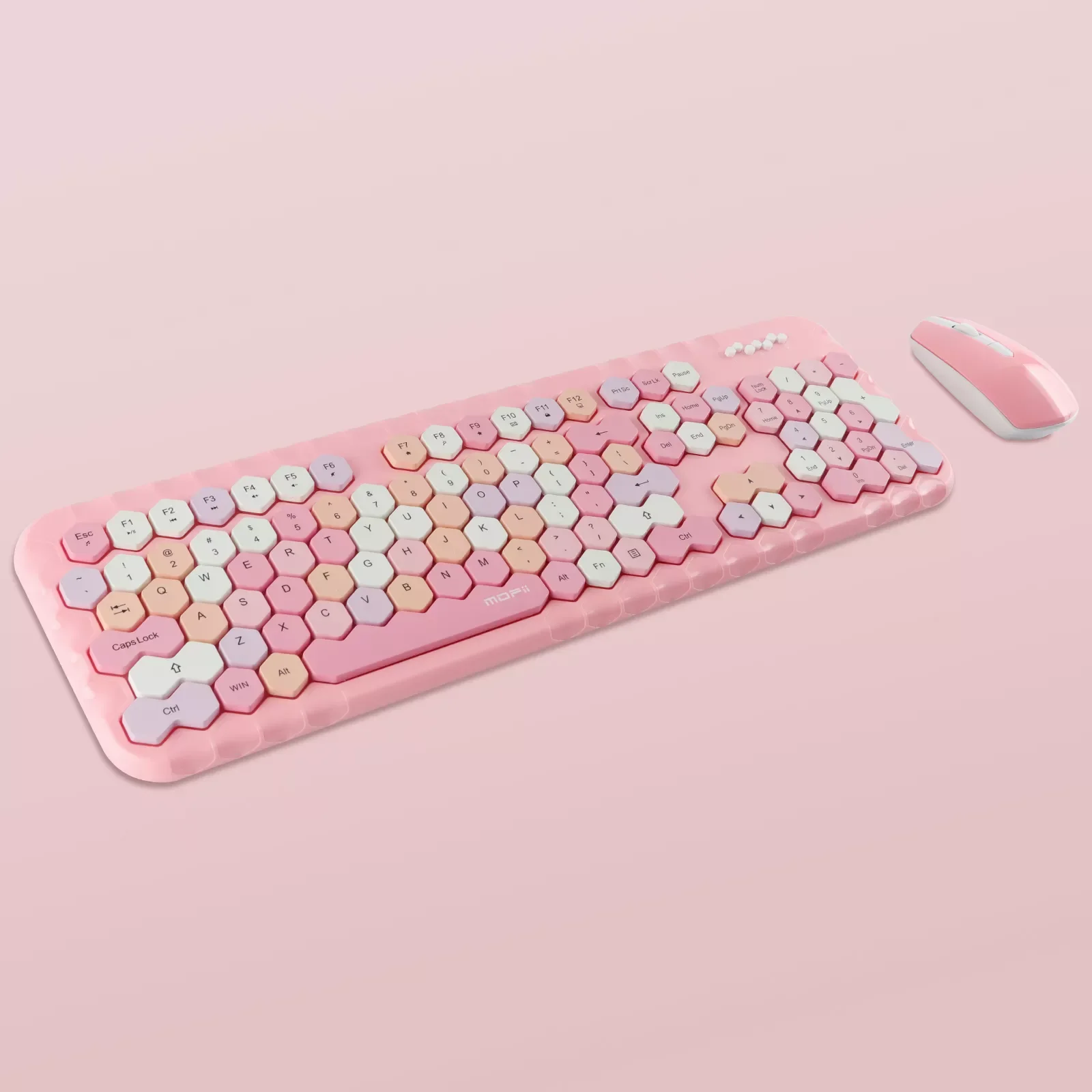 

Клавиатура и мышь беспроводные, 2,4 ГГц, USB