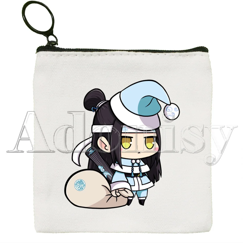 Mo Dao Zu Shi Canvas Card Coin Purse Female Cute Simple Coin Mini Zipper Bag