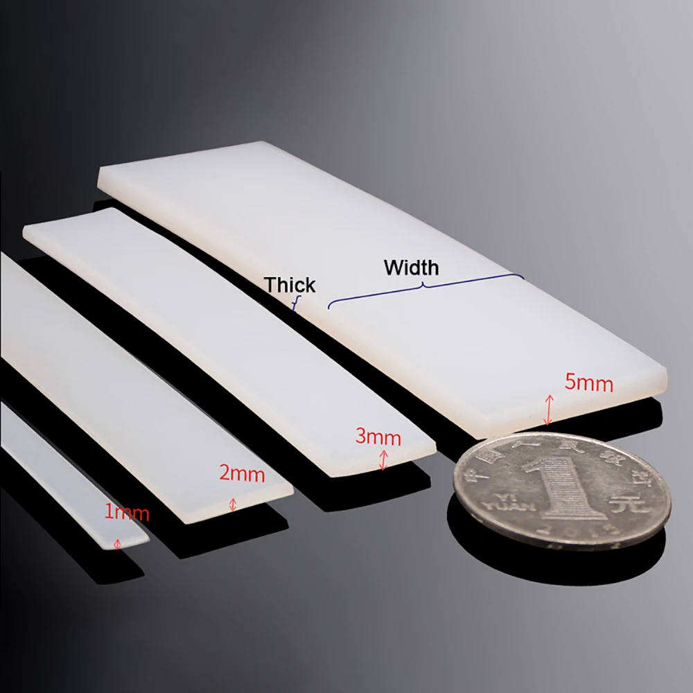 Уплотнительная лента из силиконовой резины ширина 10/15/20/30 мм толщина 2/3/5