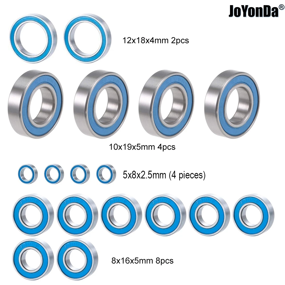 Комплект синих герметичных подшипников 18 шт. прецизионные высокоскоростные