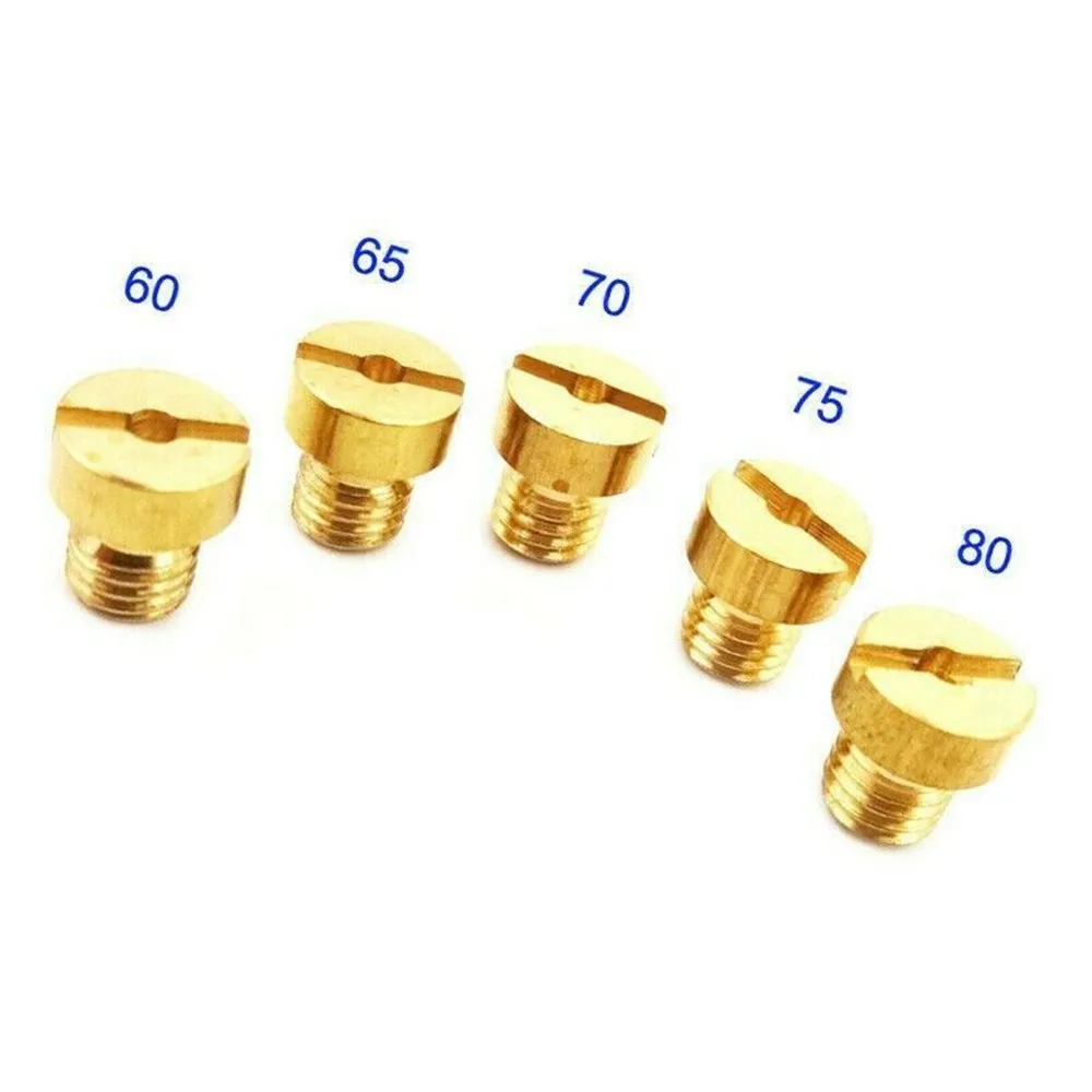 

5pcs/set 5mm Carburetor Jets #60 65 70 75 80 For Racing Carb 50 60 80cc //////////////Bike Cyling Repair Tools
