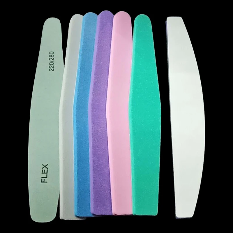 

1PCS Sandpaper Nail File for gel nails Professional Manicure Colorful Nail Buffer Pedicure Double-sided set de limas Nail Tools