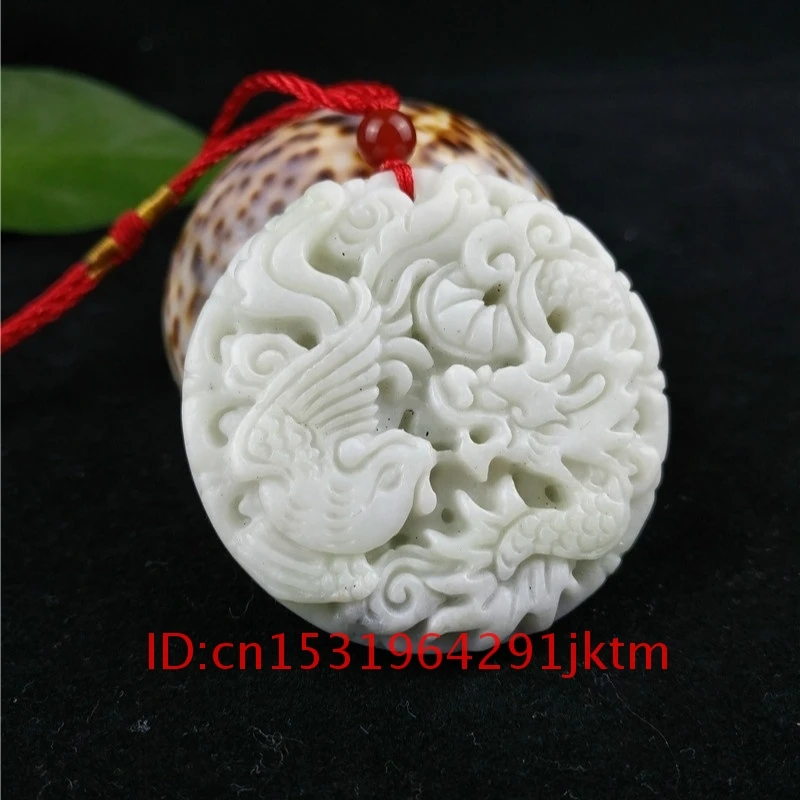 Ожерелье с подвеской в виде феникса Нефритовый дракон аксессуары амулет