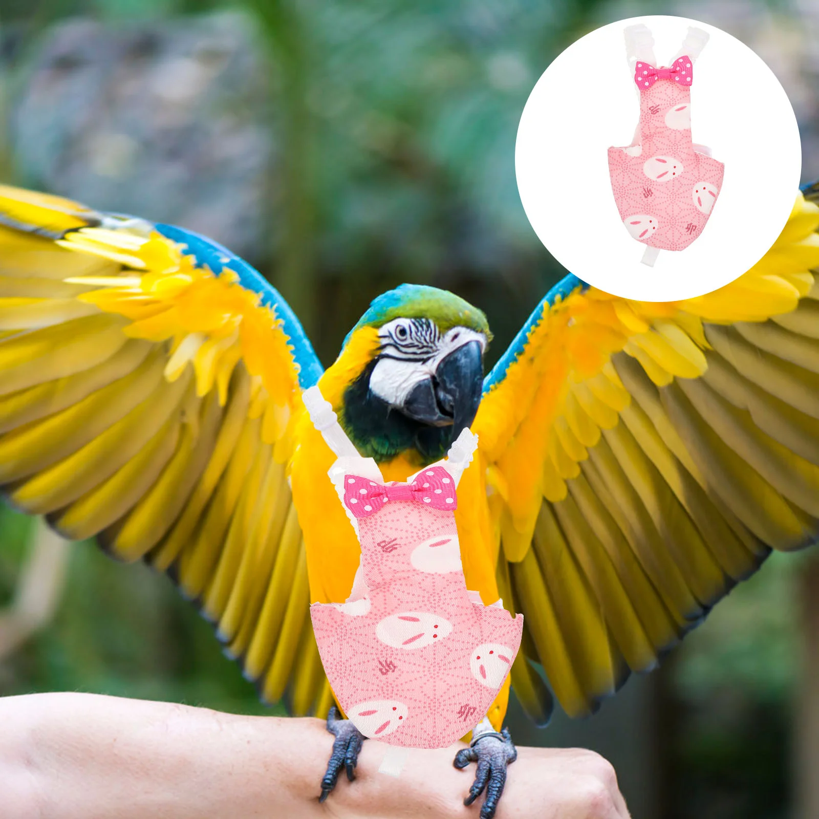 

Bird Diaper Parrot Flight Suit Clothes Parakeet Pet Nappy Accessories Cage Diapers Pigeon Cockatielliners Bowknot Duck