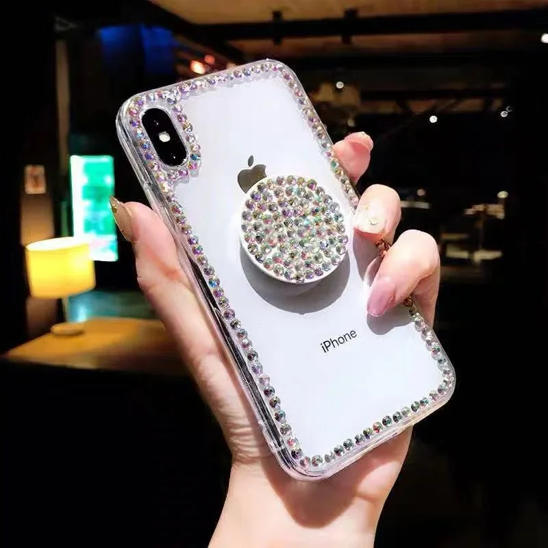 Чехол для телефона Bling Samsung Galaxy держатель кронштейна подушки безопасности Diamond S24