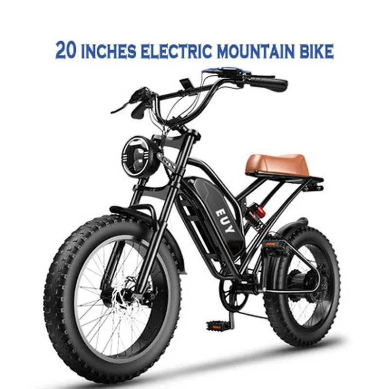

British 20-inch Variable-Speed Electric Off-Road Bike Lithium Beach Motor Power Mountain Walking Car Storage Battery