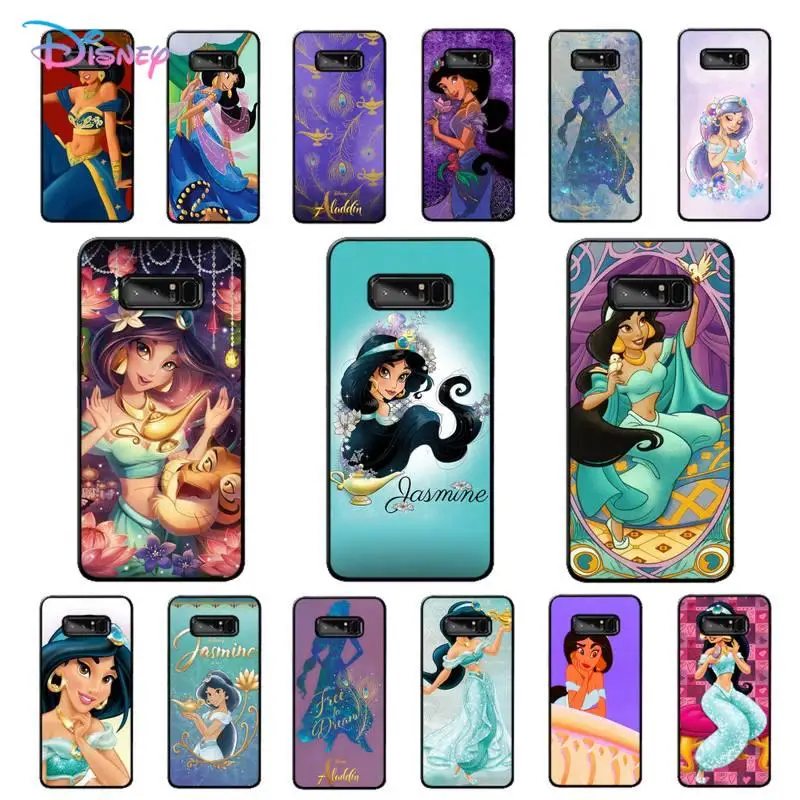 

Disney Jasmine Princess Phone Case for Samsung Note 5 7 8 9 10 20 pro plus lite ultra A21 12 02