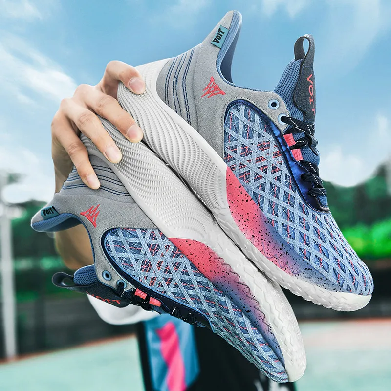 

Mens Actual Basketball Shoes Sports Shoes 2022 New Cowhide Fabric Rebound Soles Lightweight Fashion Casual Men Running Shoes