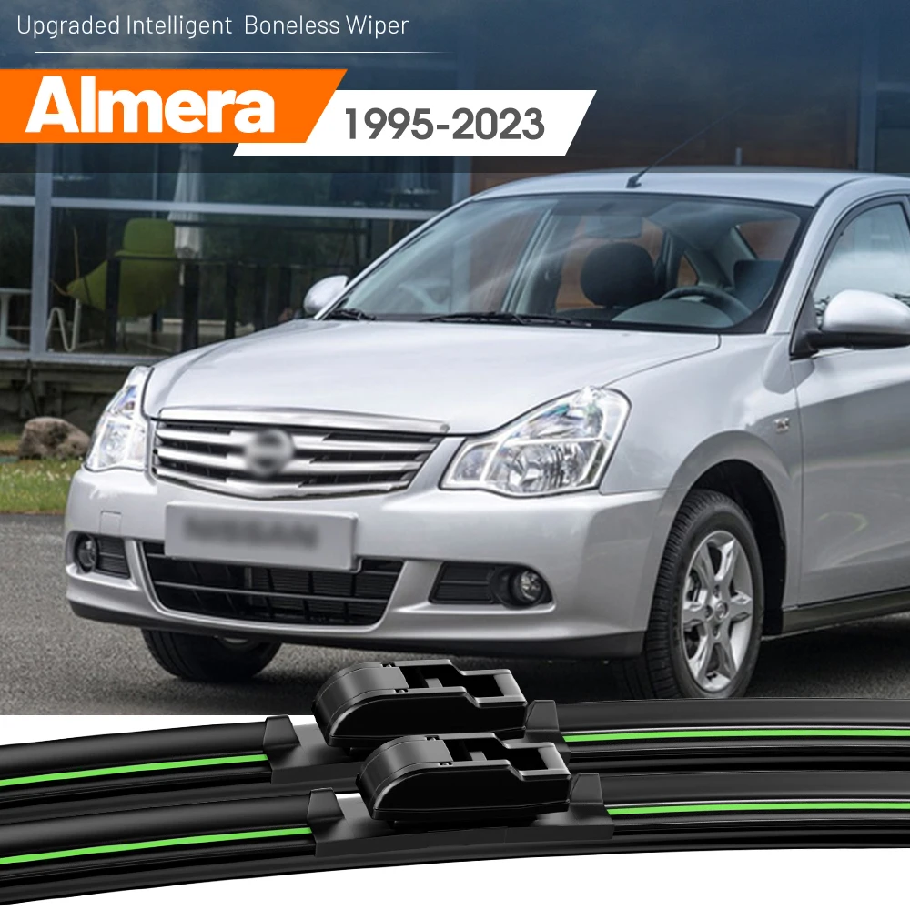 Щетки стеклоочистителя лобового стекла для Nissan Almera N15 N16 N17 N18 1995-2023 2003 2004 2006 2 шт.