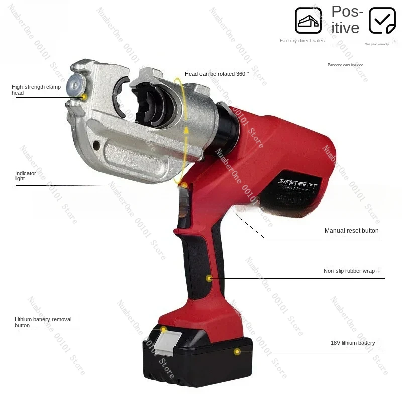 Аккумуляторные электрические гидравлические обжимные клещи EC400 рекламная