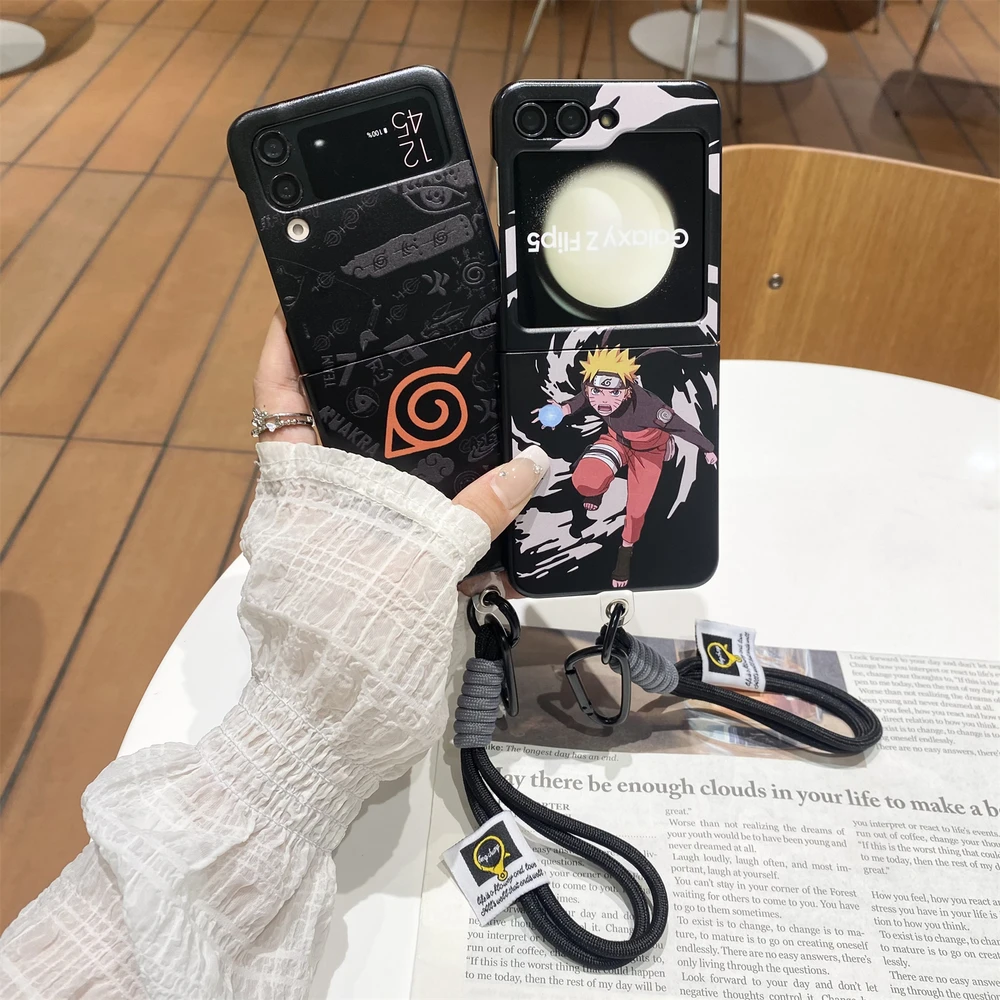 Фото Чехол для телефона с изображением персонажей аниме N-NARUTOS Uzumaki Itachi для Samsung Galaxy Z Flip 7 6 5, мягкий чехол из TPU для Z Flip 3 4 №4