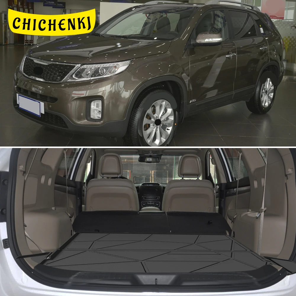 

Нескользящие Коврики для багажника из ТПЭ, водонепроницаемые, для Kia Sorento 2013-2014