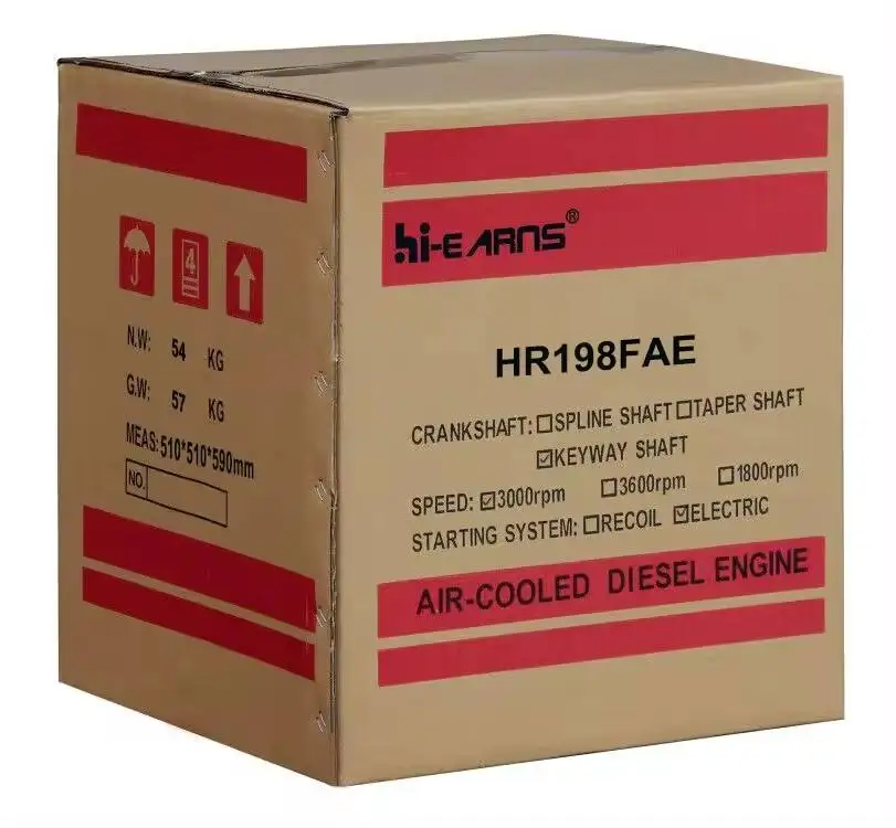 LRTarns официальный бренд HR198F die-sel engine двигатель с воздушным охлаждением мощностью 10