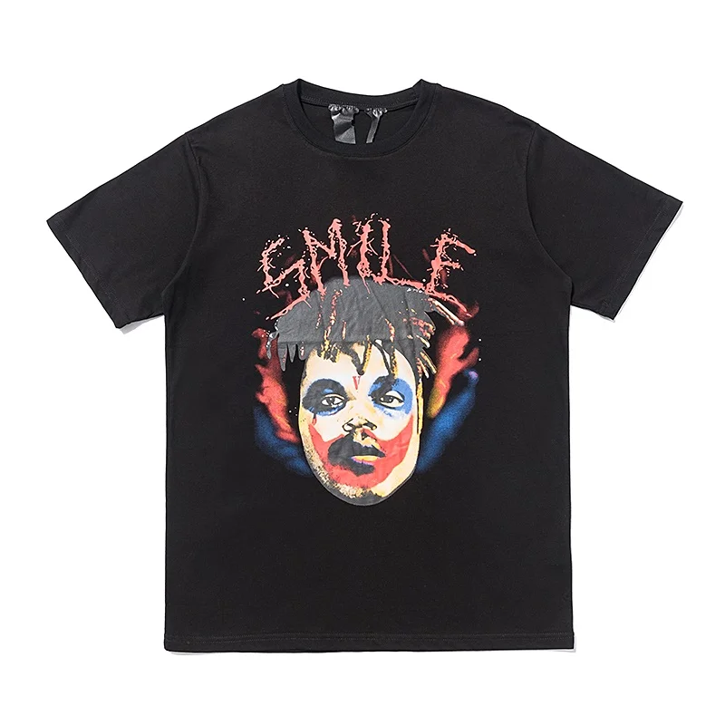 

Vlone High Street Hipster Statue Letter Print Short-Sleeve T-shirt Men and Women Couple Summer