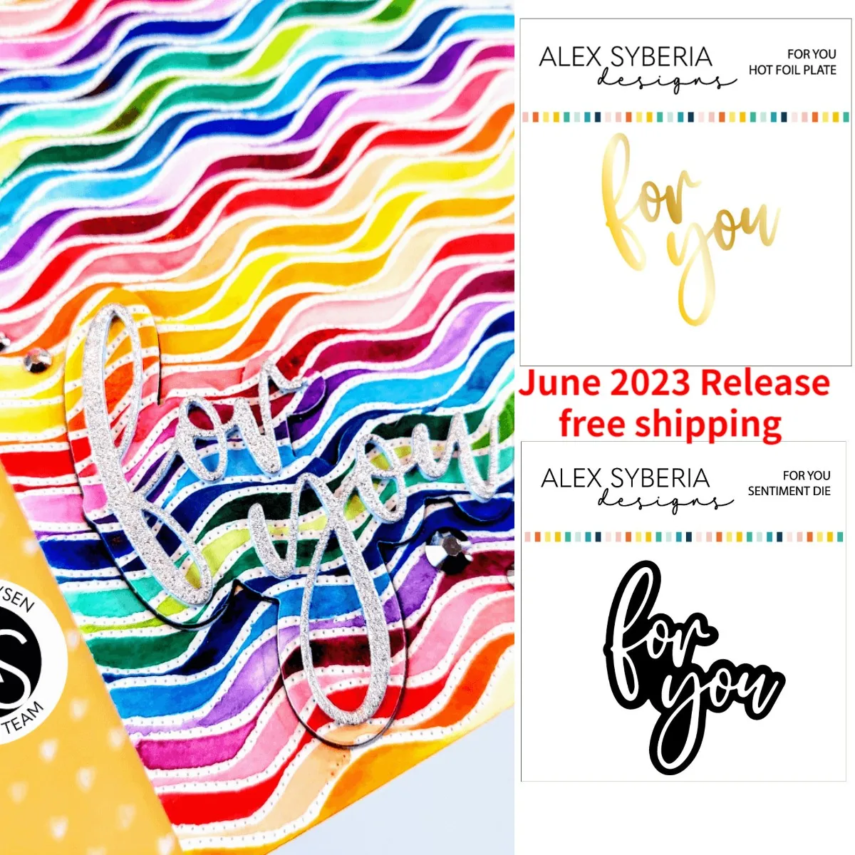 

For You Sentiment 2023 New Metal Cutting Dies Hot Foil Scrapbook Diary Decoration Embossing Template Diy Greeting Card Handmade