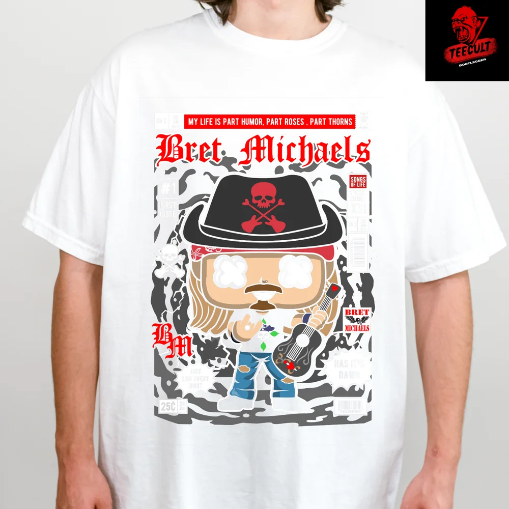 Бретт Михаэльс | Футболка унисекс с персонажем рок-группы Poison Funko Pop S–3XL