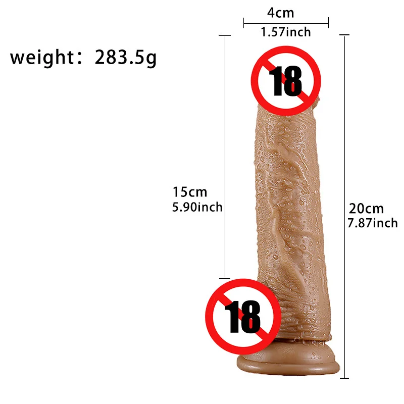 Реалистичный фаллоимитатор Abhoth с присоской из ПВХ большая секс-игрушка G-горшок