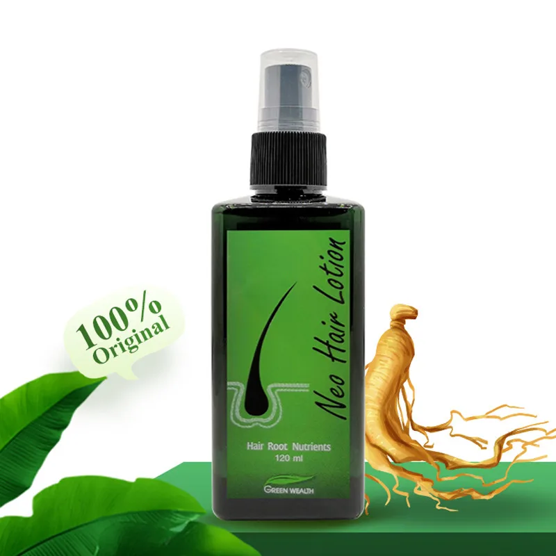 

120ml Neo Thailand Original Hair Growth Serum Oil Green Lotion Fast Effective Growth Hair Scalp Root Strengthening Care Spray