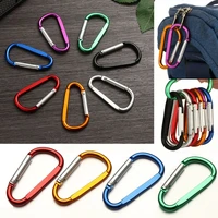 new safety equipment outdoor sports alloy carabiner camping hiking hook buckle keychain climbing button
