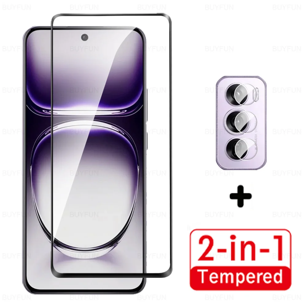 Изогнутое закаленное стекло 2 в 1 для Oppo Reno12 Pro защита экрана камеры Reno 12 Reno12Pro 5G Global