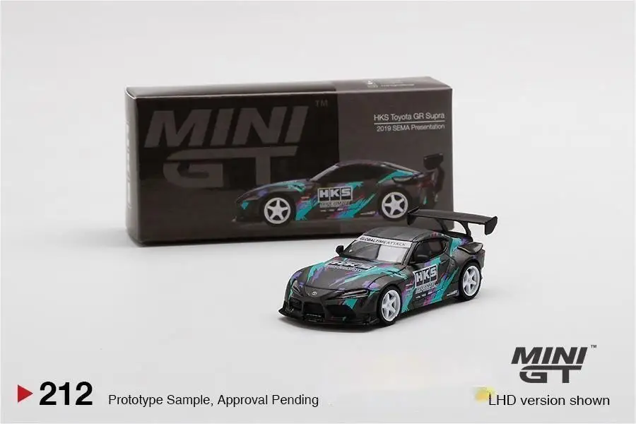Презентация TSM MINIGT 1/64 #212 HKS GR Supra 2019 SEMA из литого сплава Коллекционная модель